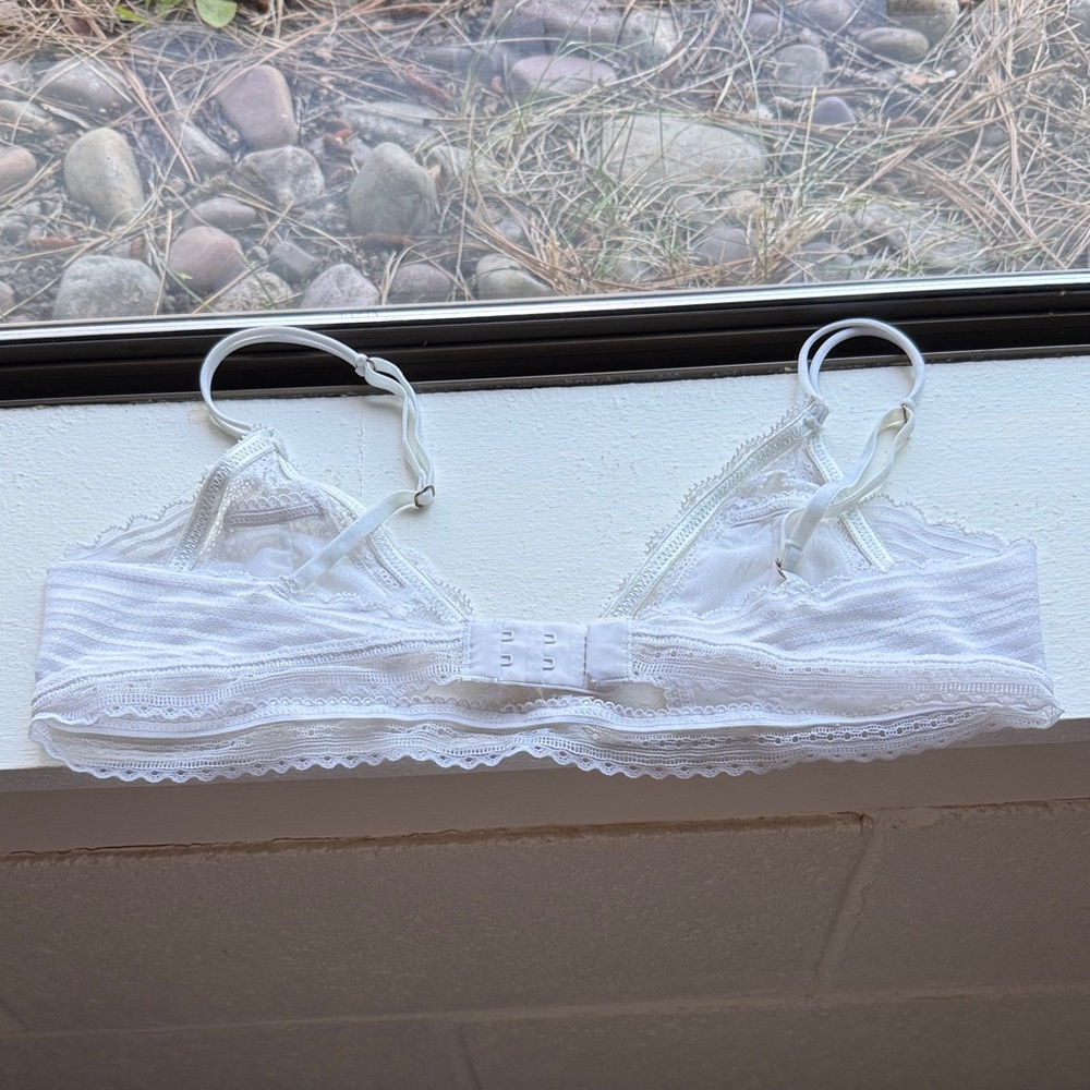 Naked Princess White Sheer Lace Bralette - Picture 2 of 2